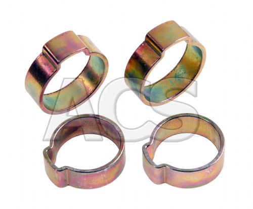 Mild Steel Single Ear O Clips 7mm - 18mm