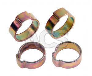 Mild Steel Single Ear O Clips 7mm - 18mm