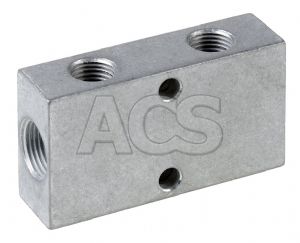 Aluminium Single Side BSP  Manifold 1/8