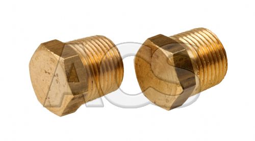 Brass Solid Hex Male BSPT and NPT Blanking Plug