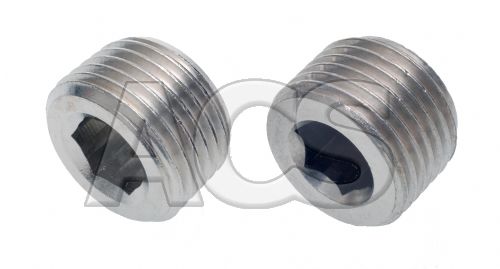 Nickel Plated Brass Int Hex Male Blanking Plug