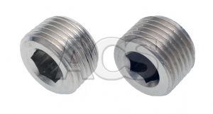 Nickel Plated Brass Int Hex Male Blanking Plug