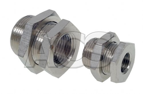 Nickel Plated Brass BSP Bulkhead Fitting