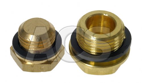 Brass Hex Male BSP Blanking Plug