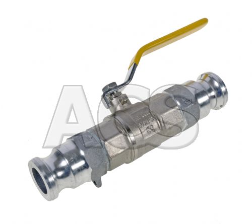 Ball valve/Camlock assembly Aluminium 1/2