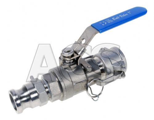 Ball valve/Camlock assembly S/Steel 1/2