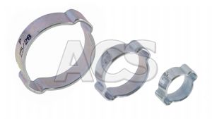 Mild & S. Steel Double Ear O Clips   5mm - 46mm