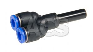 Metric Push In Plug In Y Reducer 4 - 12mm od