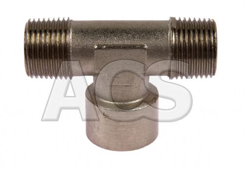 Nickel Plated Brass Centre Leg Female BSP Tee