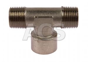 Nickel Plated Brass Centre Leg Female BSP Tee