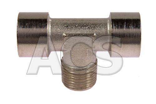 Nickel Plated Brass Centre Leg Male BSP Tee 