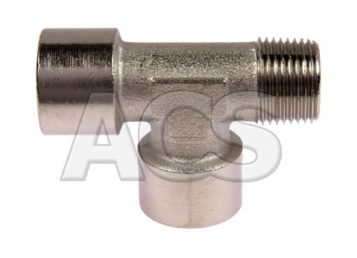 Nickel Plated Brass Offset Male BSP Tee 