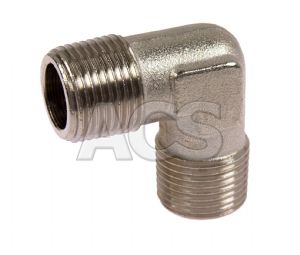 Nickel Plated Brass Male/Male BSP Equal Elbow