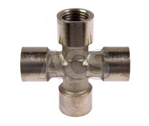 Nickel Plated Brass Female BSP Equal Cross 