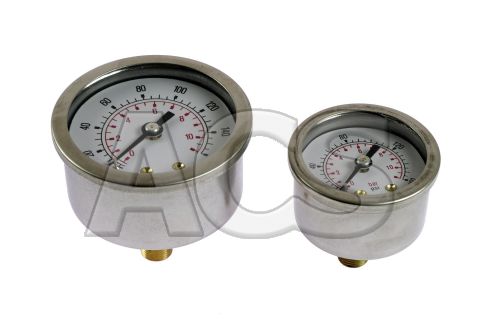 Pressure/Vacuum gauge Stainless steel case dry