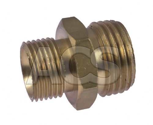 Male Hex Nipple Brass BSPP 60 degree cone