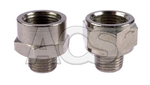 Nickel Plated Brass Male/Female BSP Adaptor 