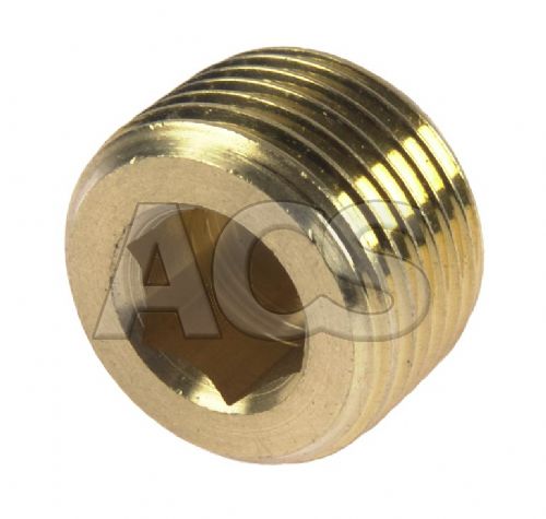 Brass Internal Hex Male BSP and NPT Blanking Plug