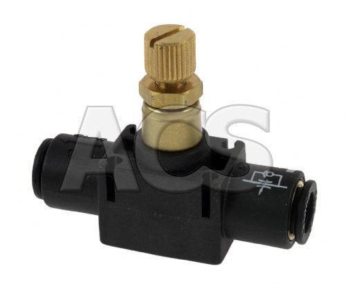 Flow control valve - in line type - push in